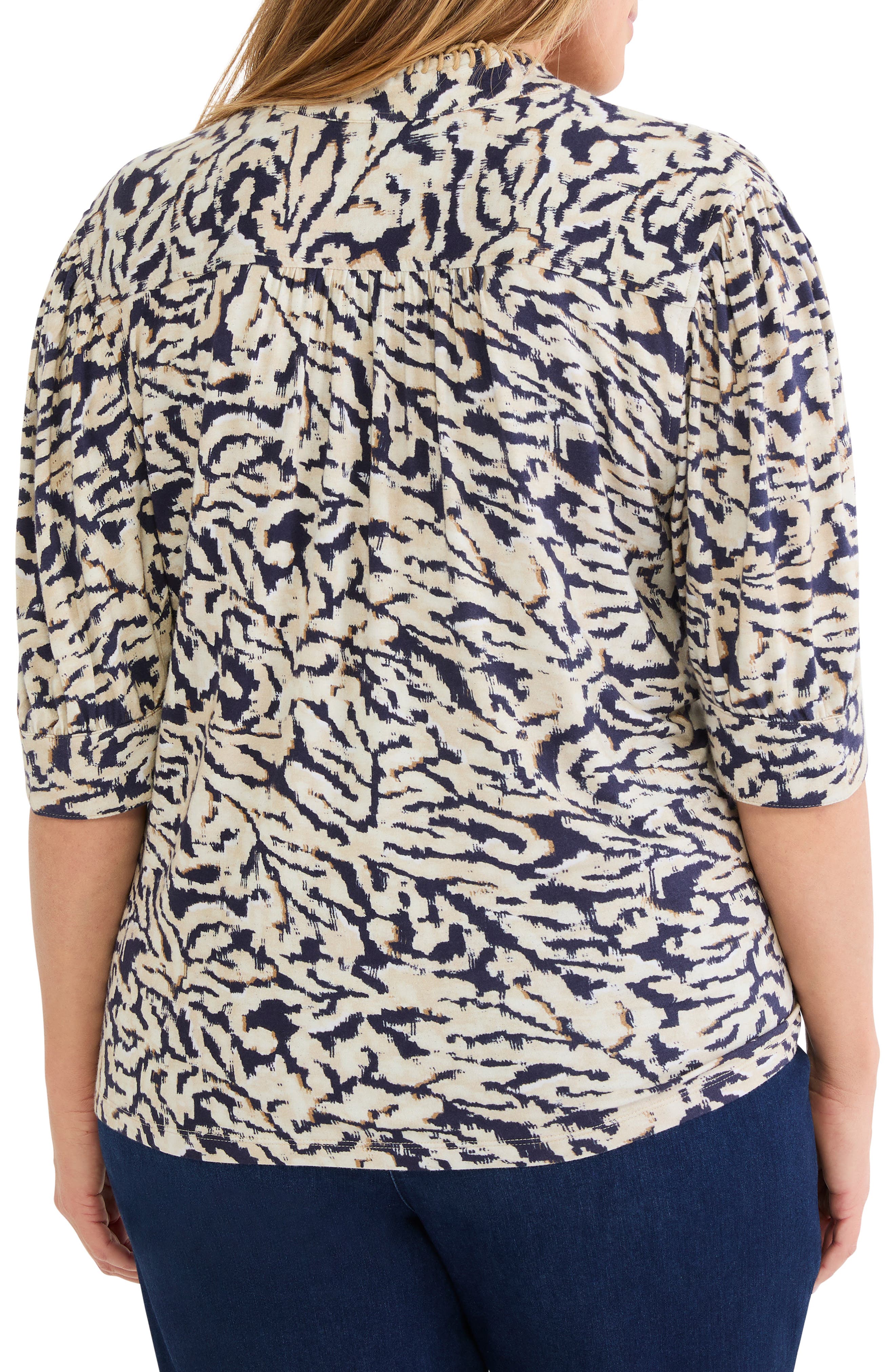 Contrast Print Top - image 2