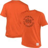 Retro Brand Men's Original Retro Brand Orange Oklahoma State Cowboys 1890 Original By Cowboys For Cowboys T-Shirt