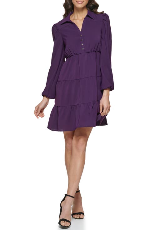 Long Sleeve Tiered Dress