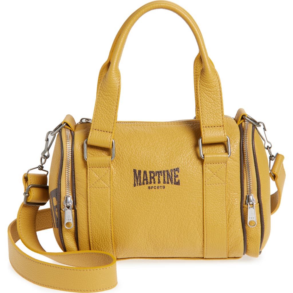 Martine Rose Galaxy Leather Top Handle Bag in Yellow Mustard  product