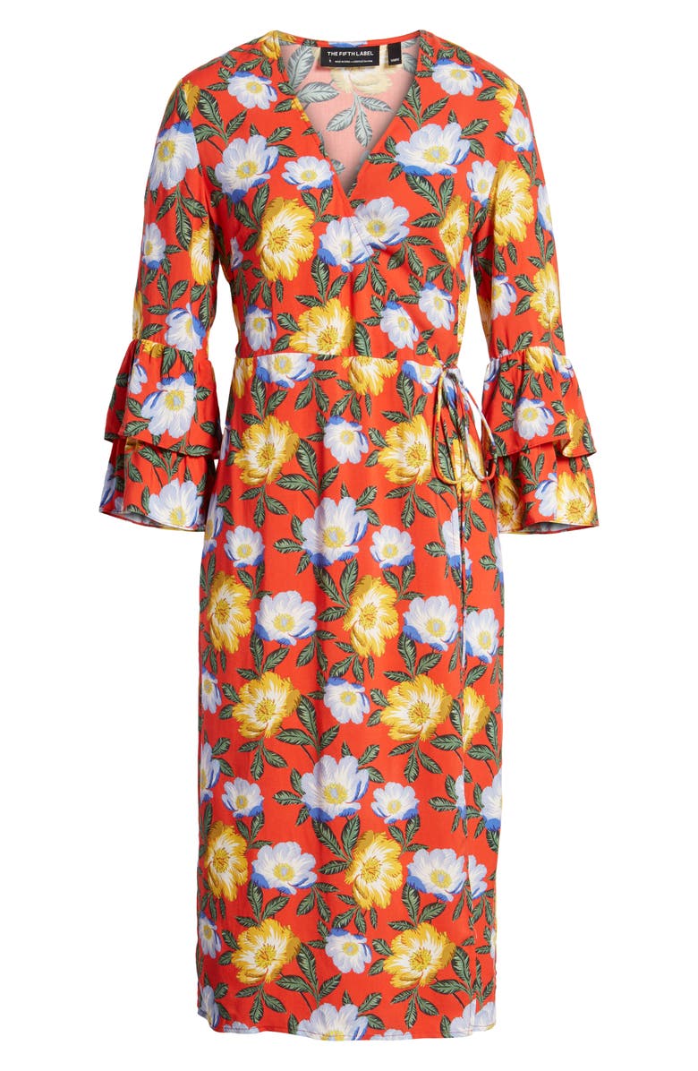 The Fifth Label Reunion Floral Wrap Dress, Alternate, color, 