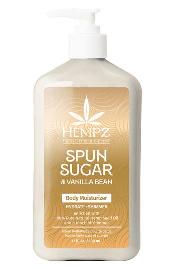 Hempz Spun Sugar & Vanilla Bean Body Moisturizer In Transparent
