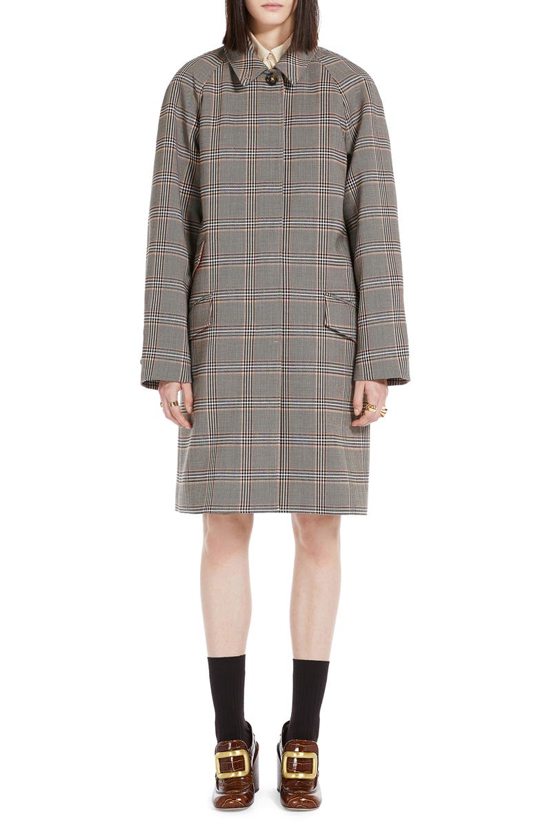 SPORTMAX Glen Plaid Duster Coat, Main, color, 
