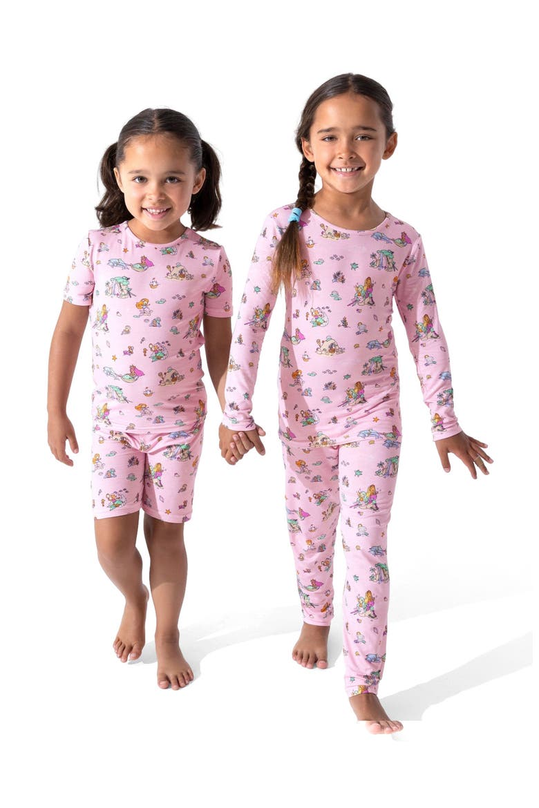Kids' Mermaid Lagoon Set of 2 Piece Pajamas, Alternate, color, Mermaid Lagoon