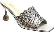 LADY COUTURE Rhinestone Laser Cut Sandal