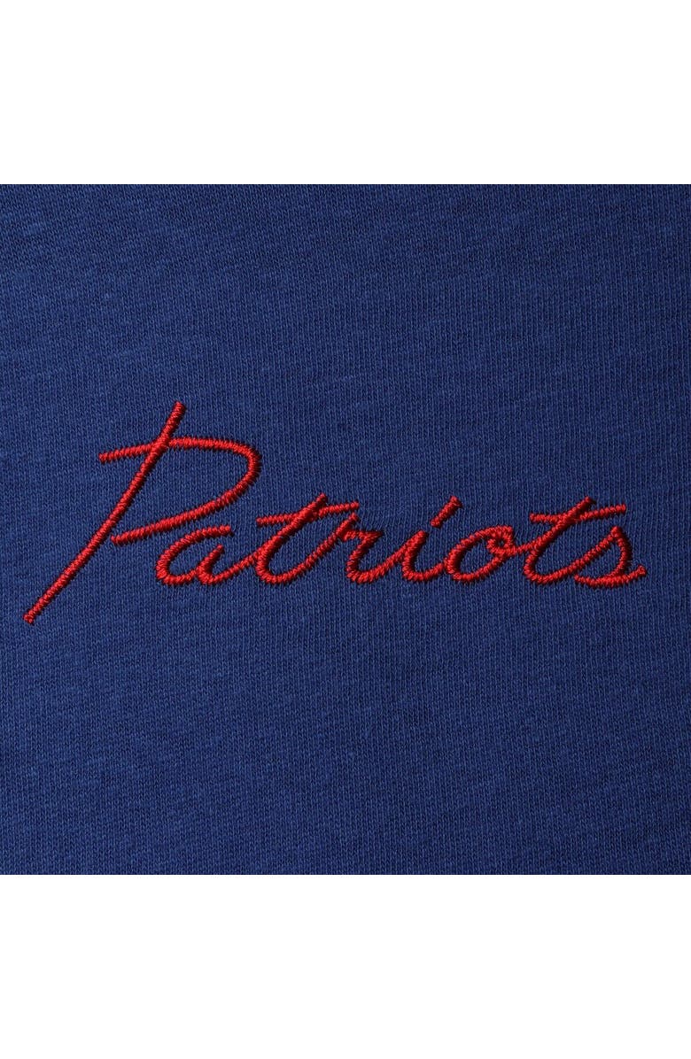 Junk Food Women's Junk Food Royal New England Patriots Half-Sleeve Mock Neck T-Shirt, Alternate, color, Royal