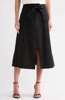 NVLT Tie Waist Cotton Cargo Skirt