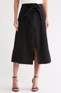 NVLT Tie Waist Cotton Cargo Skirt