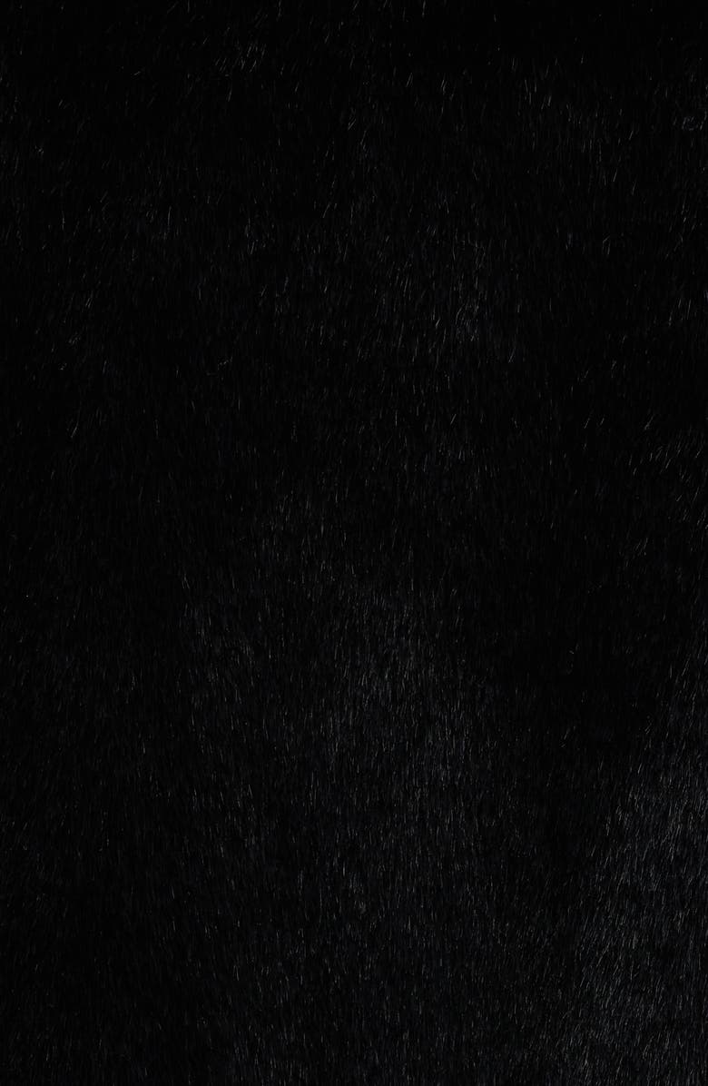Theory Faux Fur Coat, Alternate, color, Black