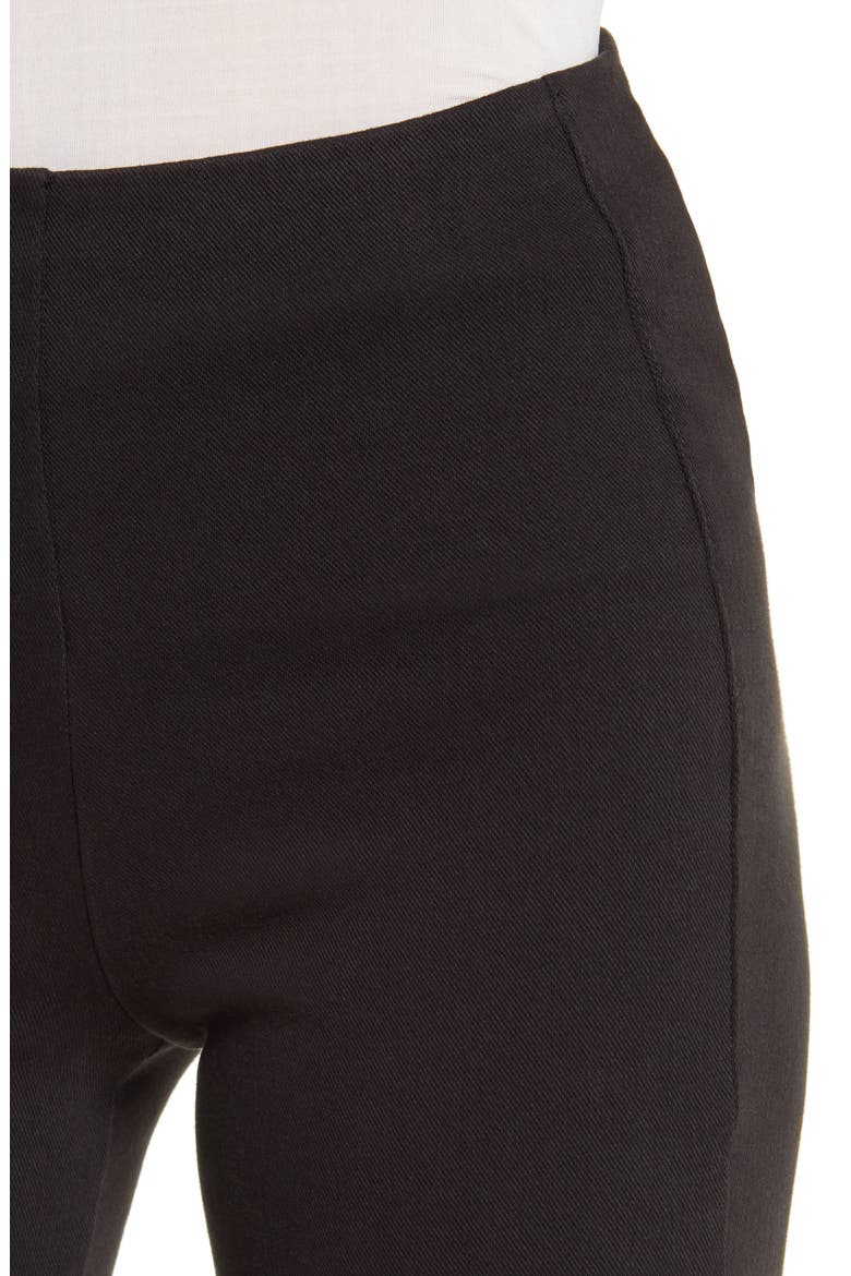'Lyssentials Wide Leg Denim Trousers, Alternate, color, BLACK