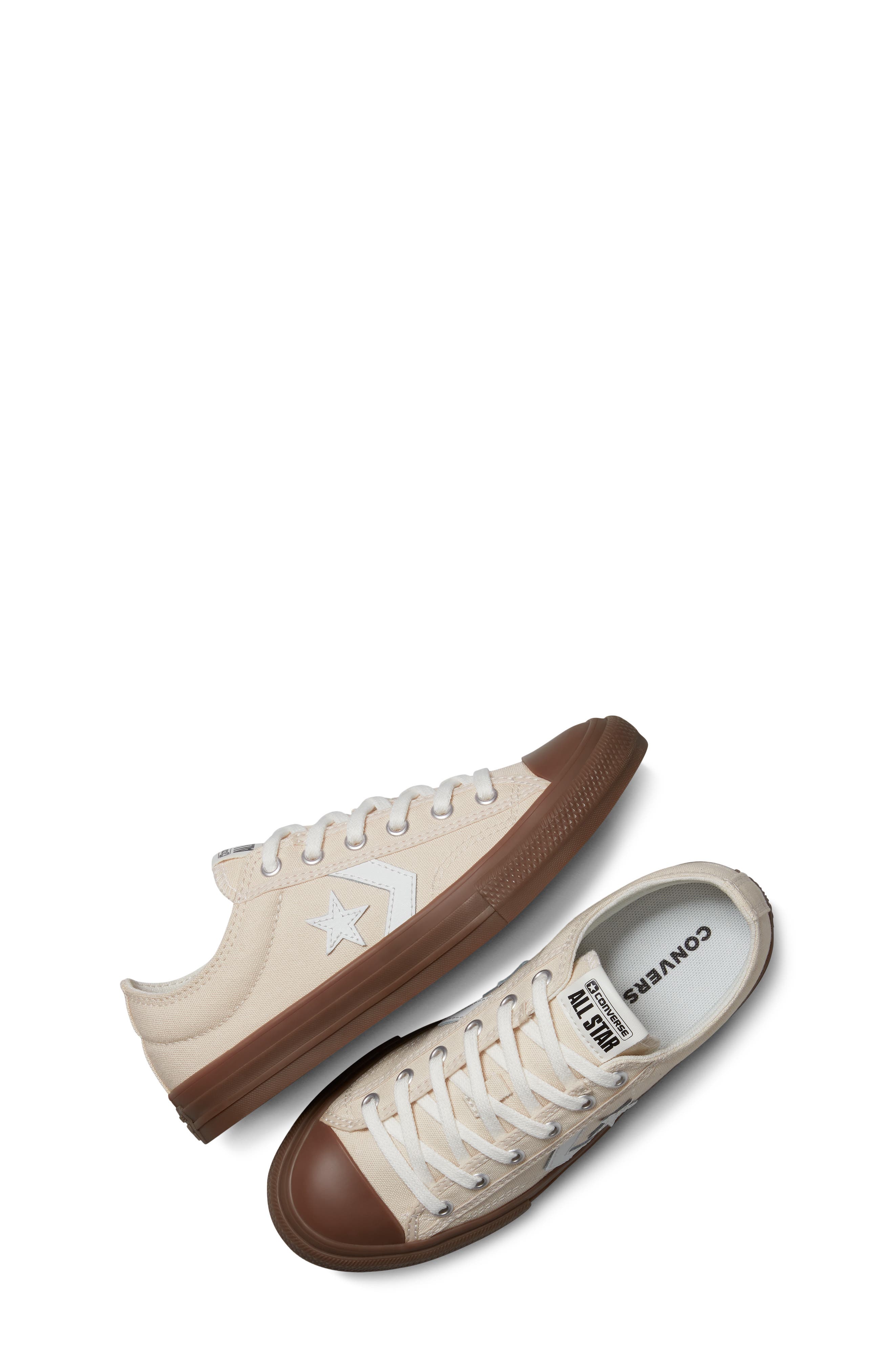 Converse Kids
 Star Player 76 Gum Rubber Sneaker, Alternate, color, Light Dune/ Vintage White/ Gum