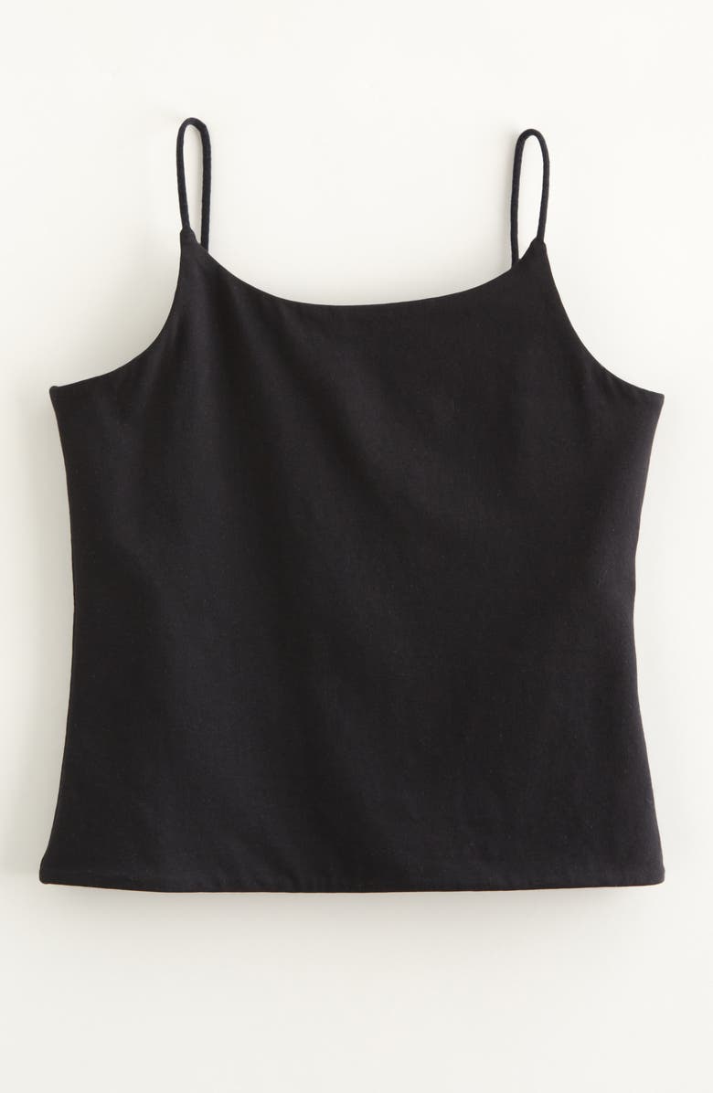 Nordstrom Kids' Core Cotton Camisole, Main, color, Black