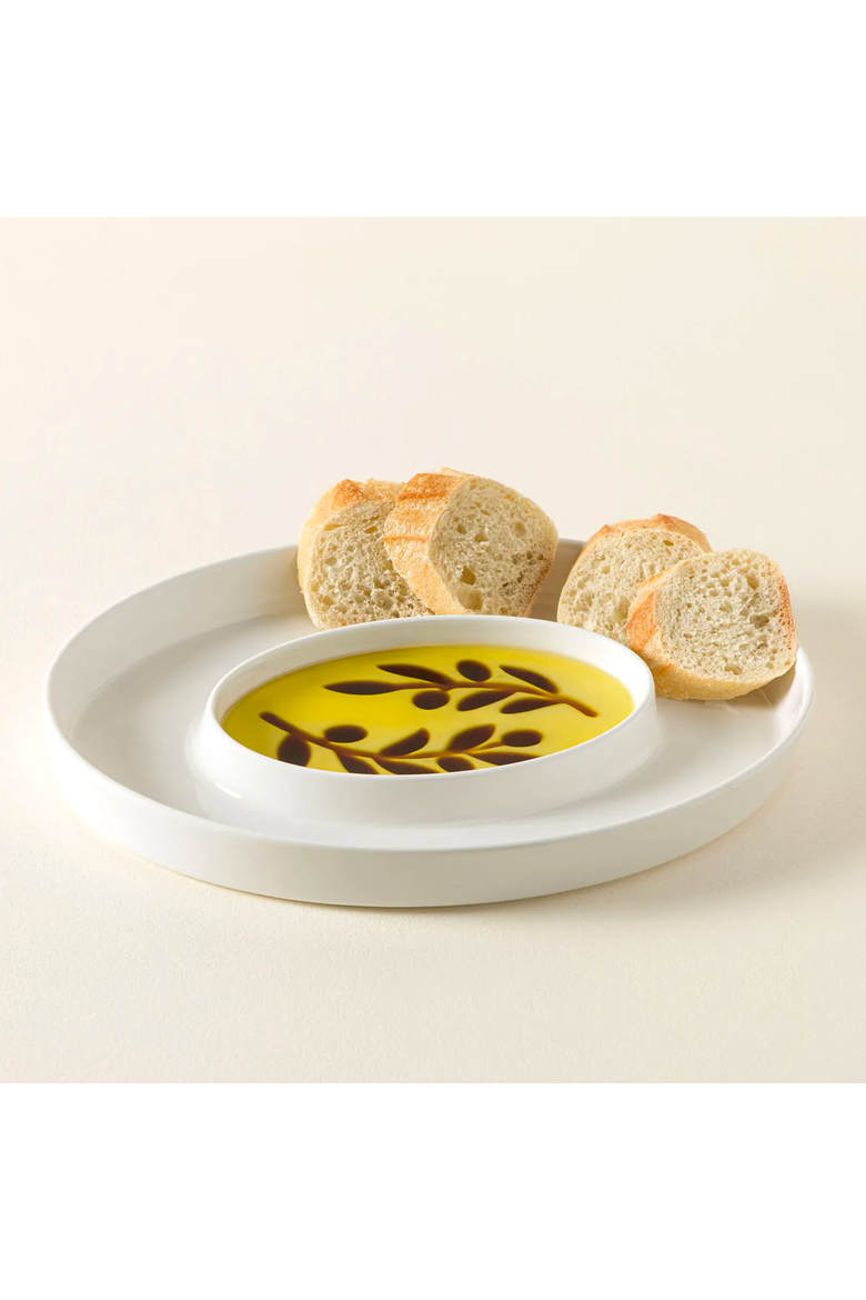 Olive Oil & Vinegar Dipping Tray, Main, color, White