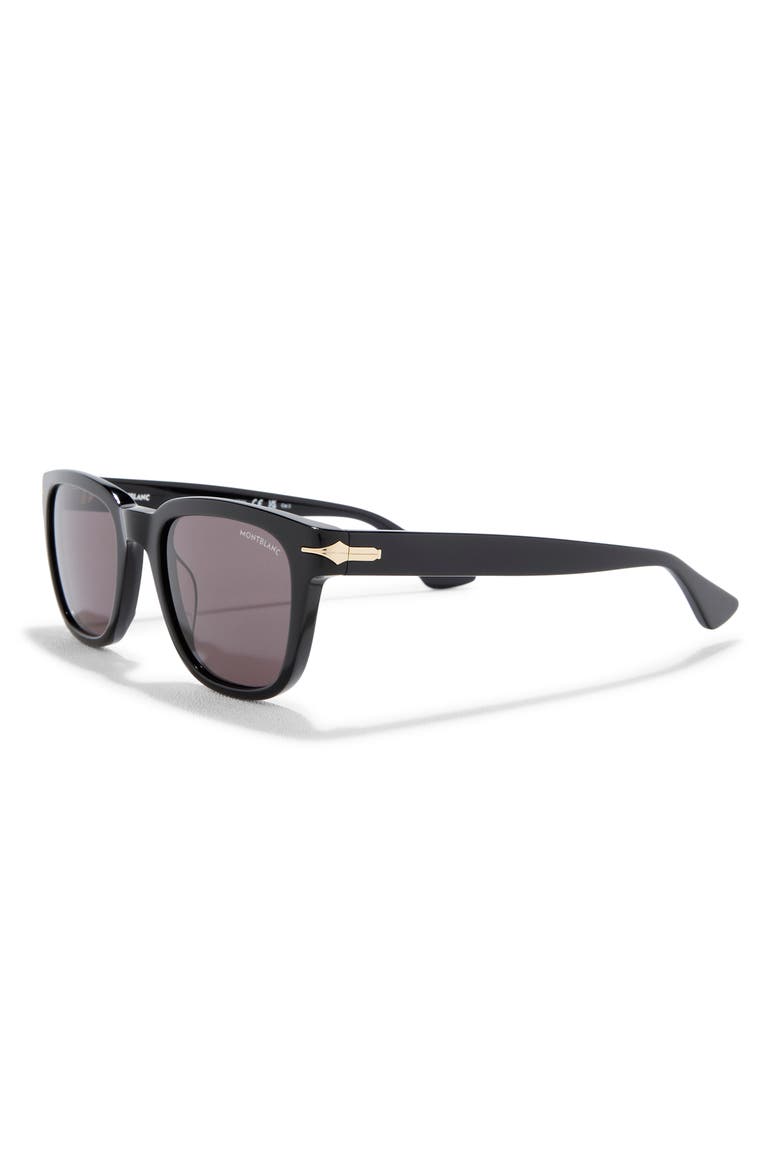 51mm Square Sunglasses, Alternate, color, BLACK BLACK GREY