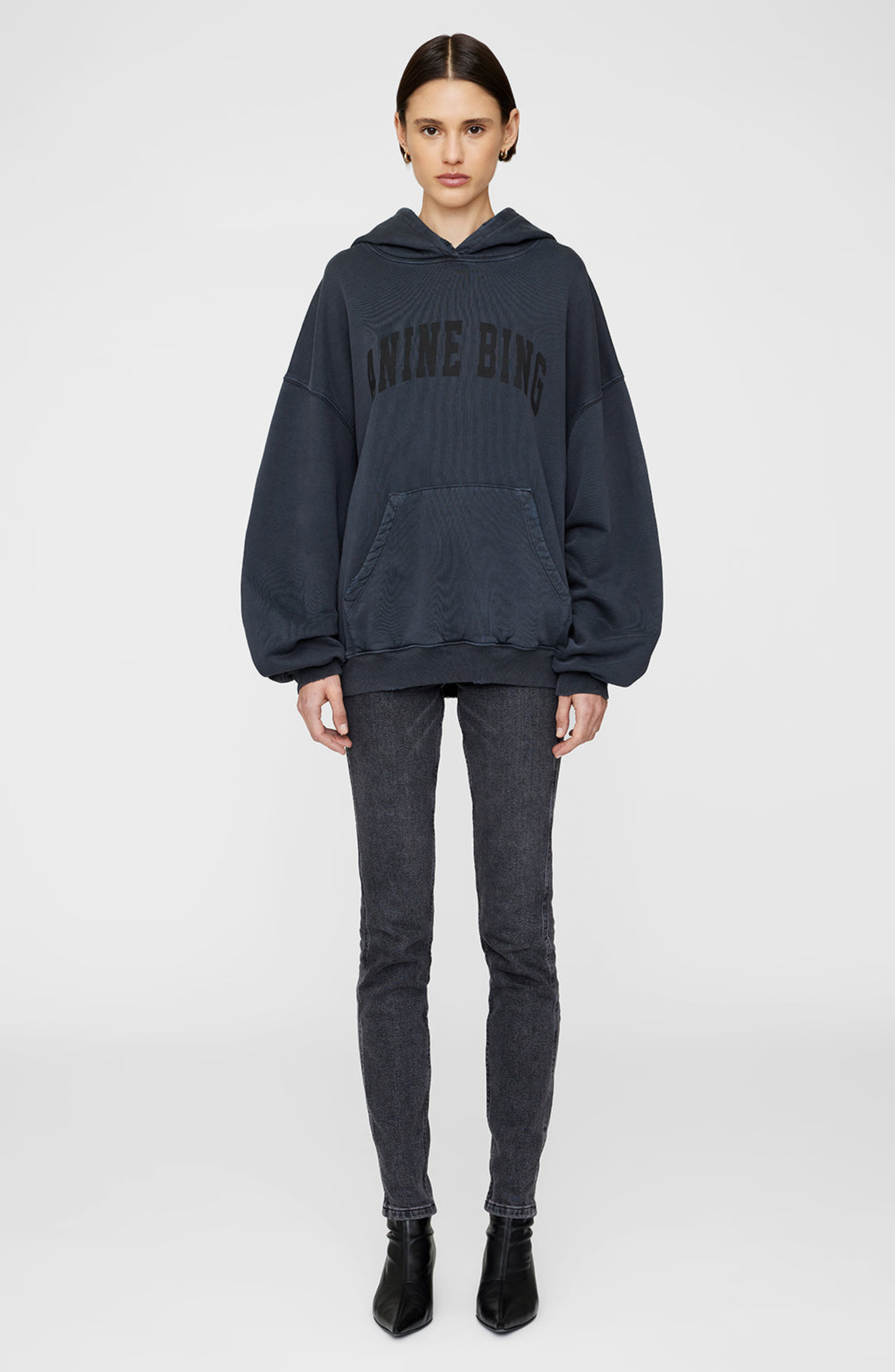 selected Dark Washed Black
