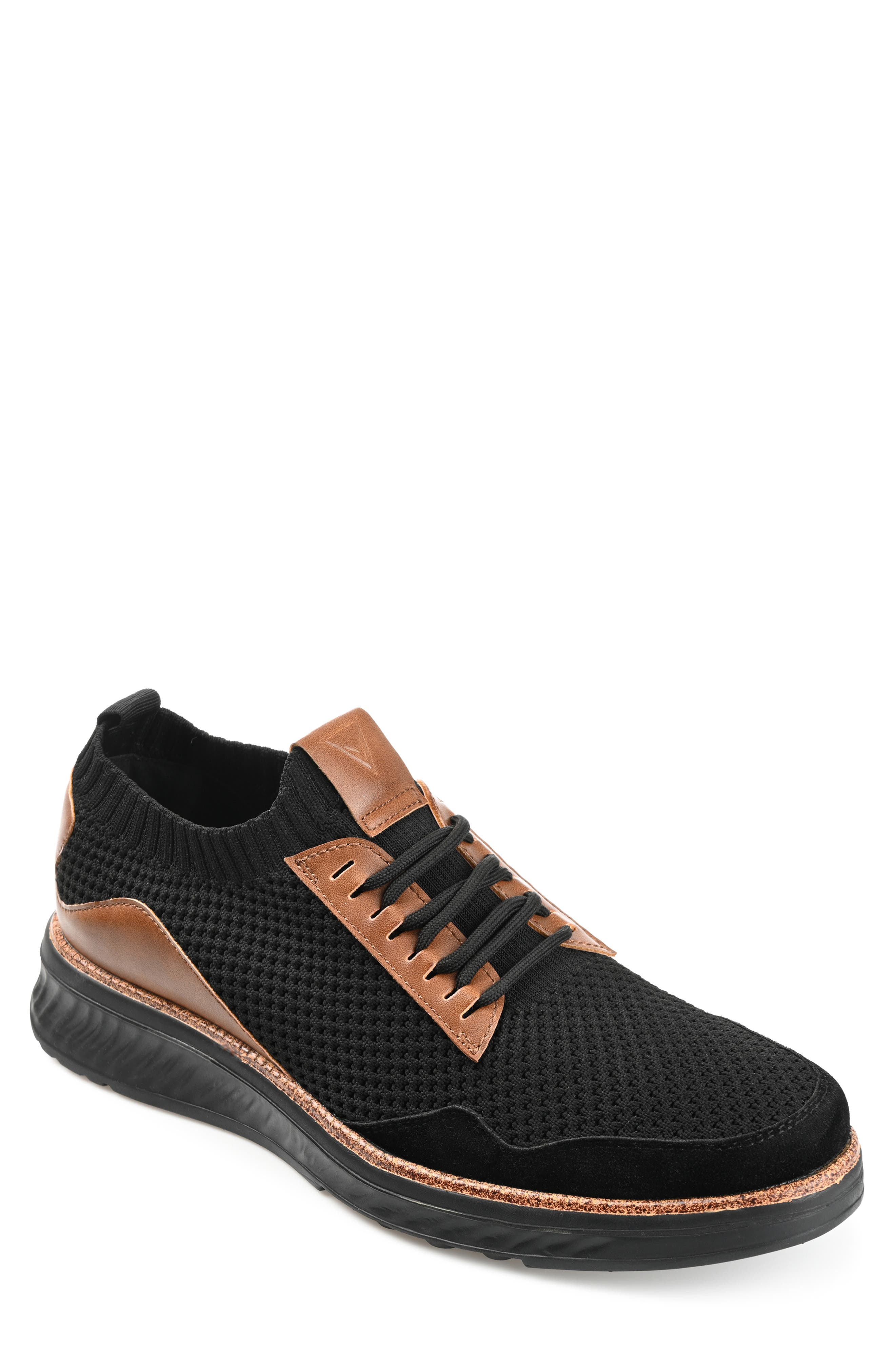Julius Knit Casual Dress Shoe, Main, color, BLACK