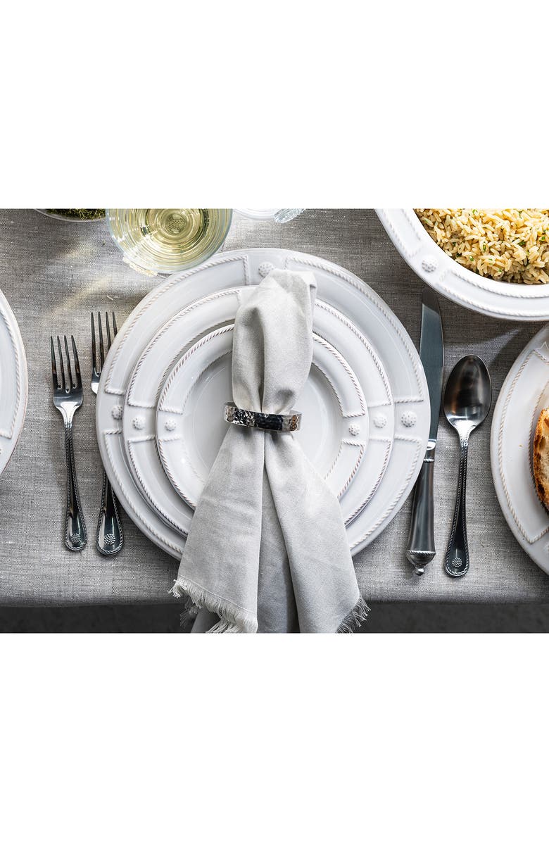Juliska Puro Napkin Ring, Alternate, color, Silver