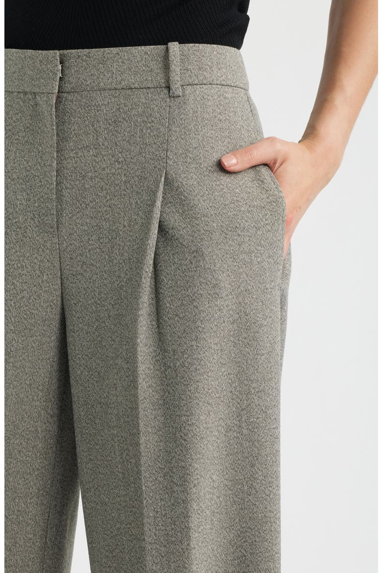 Tiana Pleated High Waist Wide Leg Pants, Alternate, color, OPEN BRN