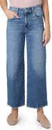 PAIGE Sasha High Waist Ankle Wide Leg Jeans
