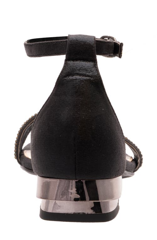 Lady Couture Doris Ankle Strap Sandal In Black