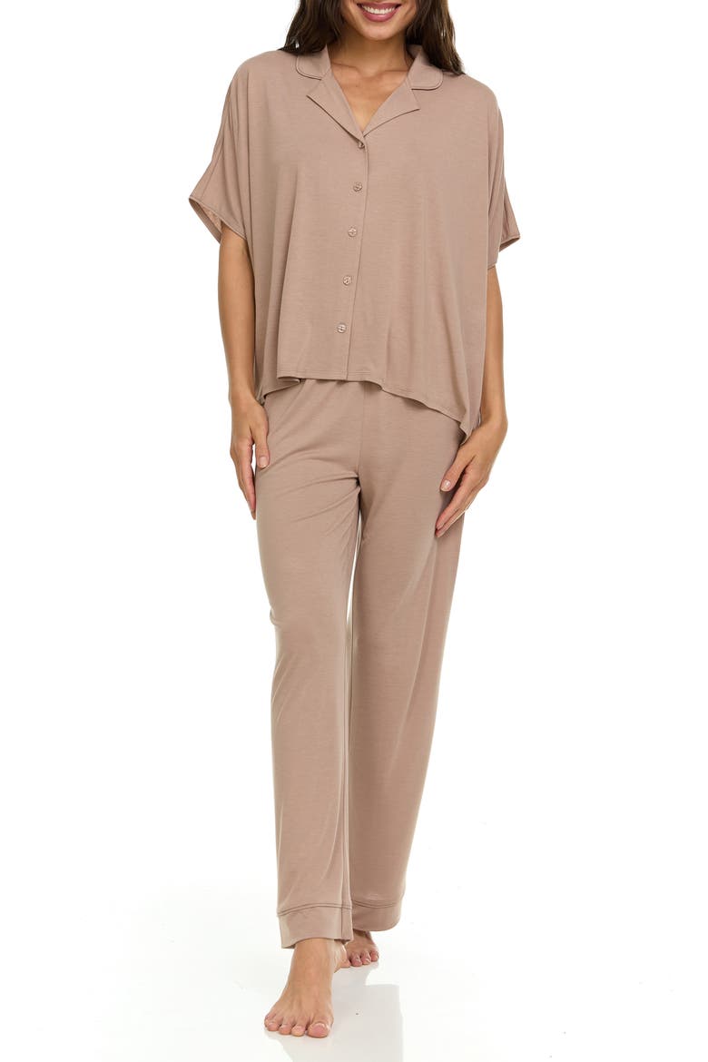 Valeria Pajamas, Alternate, color, OATMEAL