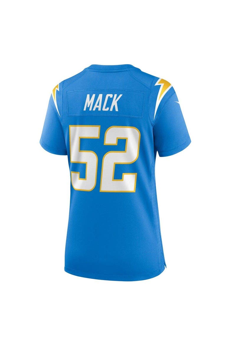 Women's Nike Khalil Mack Powder Blue Los Angeles Chargers Player Jersey, Alternate, color, Powder Blue