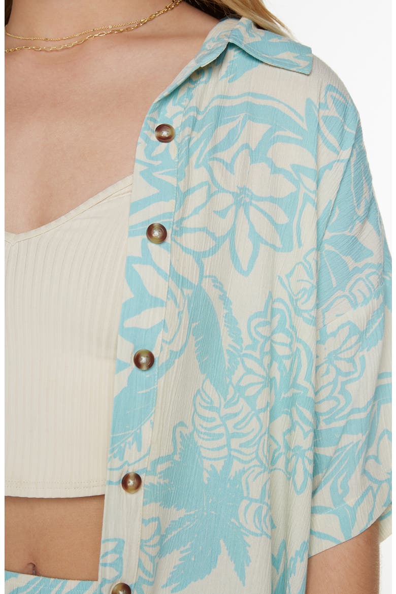 Kokomo Floral Camp Shirt, Alternate, color, TIBETAN STONE TROPICOOL PRINT