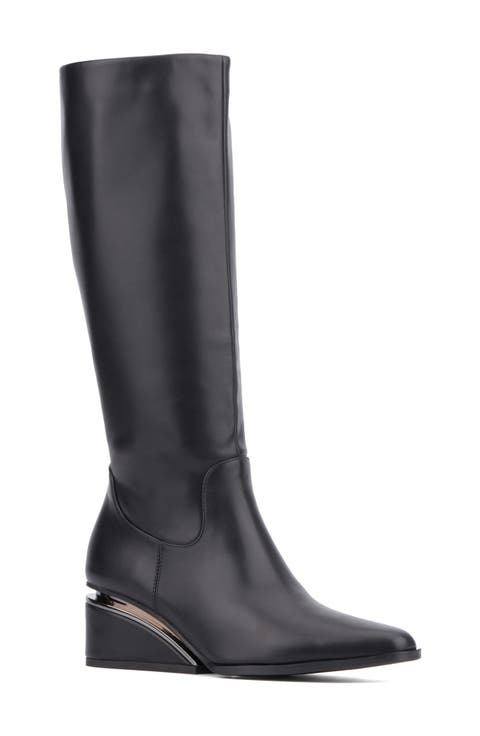 Wedge Heel Tall Boot (Women)