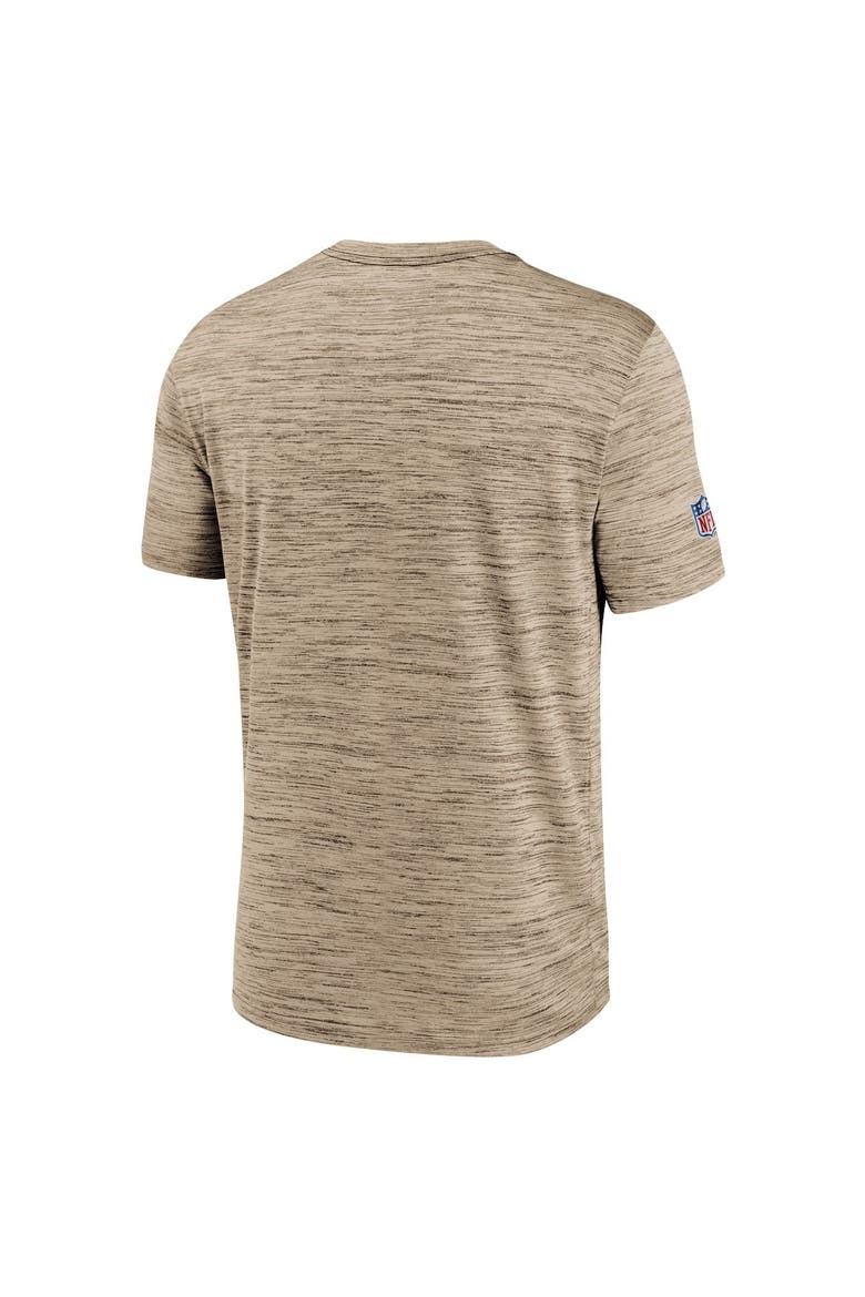 Men's Nike Brown Cleveland Browns Sideline Velocity Athletic Stack Performance T-Shirt, Alternate, color, Brown
