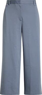 Eileen Fisher High Waist Ankle Wide Leg Pants