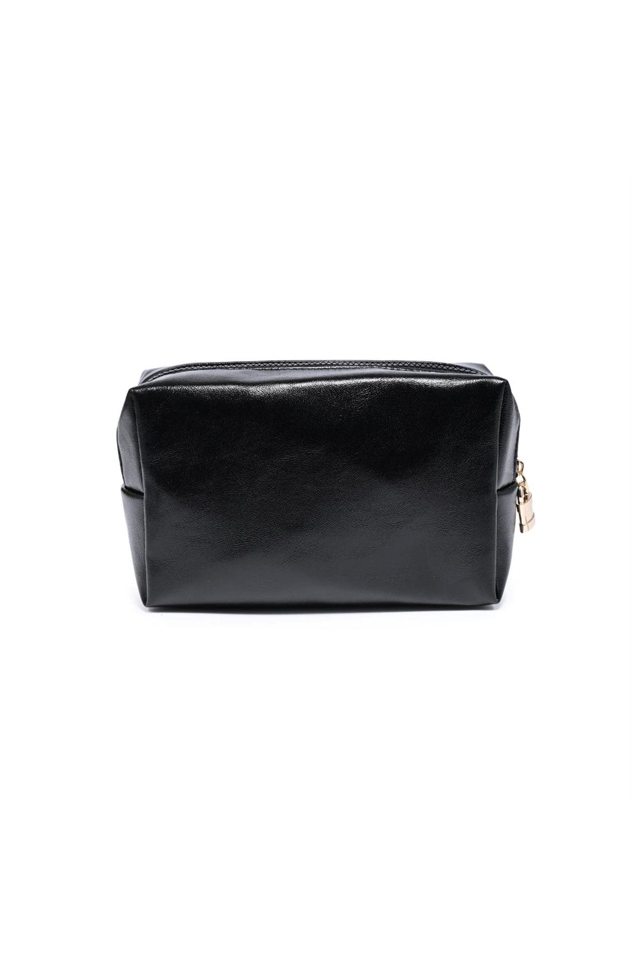 The Vault Cosmetic & Travel Organizer Pouch, Alternate, color, Black
