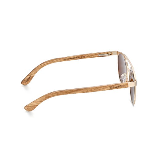 Earth Wood Positano Polarized Sunglasses In Brown