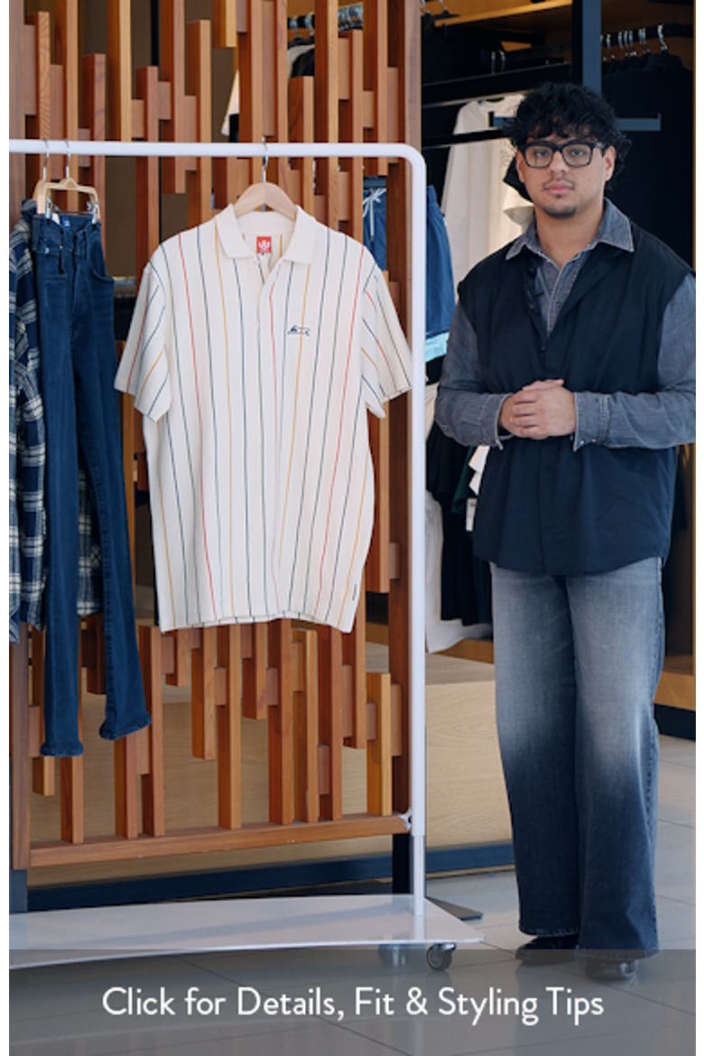 Archer Stripe Cotton Piqué Polo video