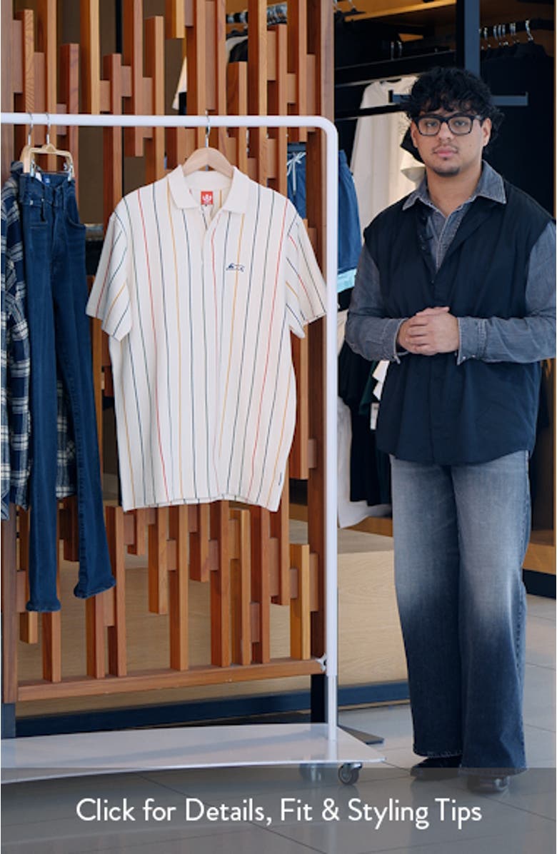 Archer Stripe Cotton Piqué Polo, sales video thumbnail