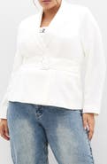 City Chic Ivy Belted Blazer