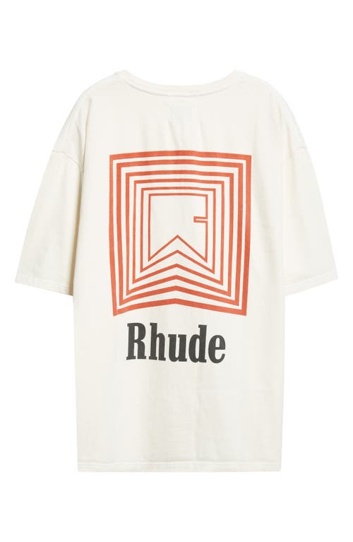 Rhude T-shirt With Print In Neutral