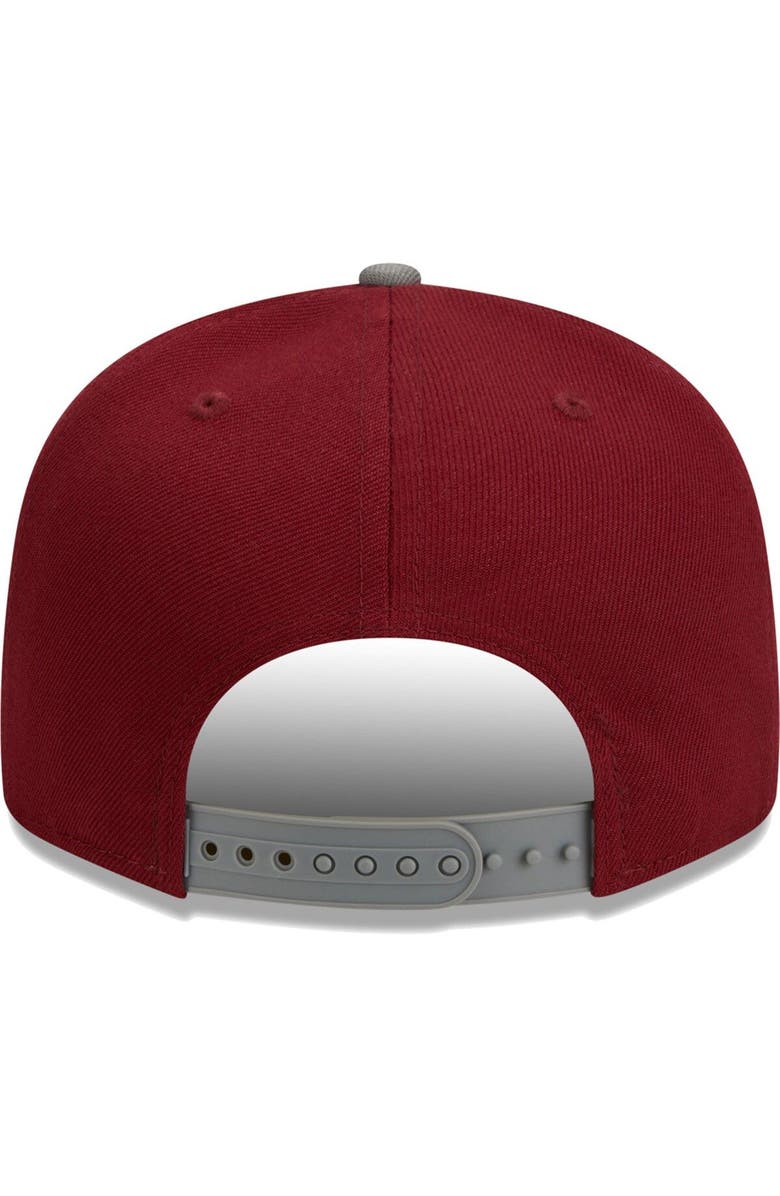 New Era Men's New Era Cardinal/Gray Atlanta Falcons 2Tone Color Pack 9FIFTY Snapback Hat, Alternate, color,