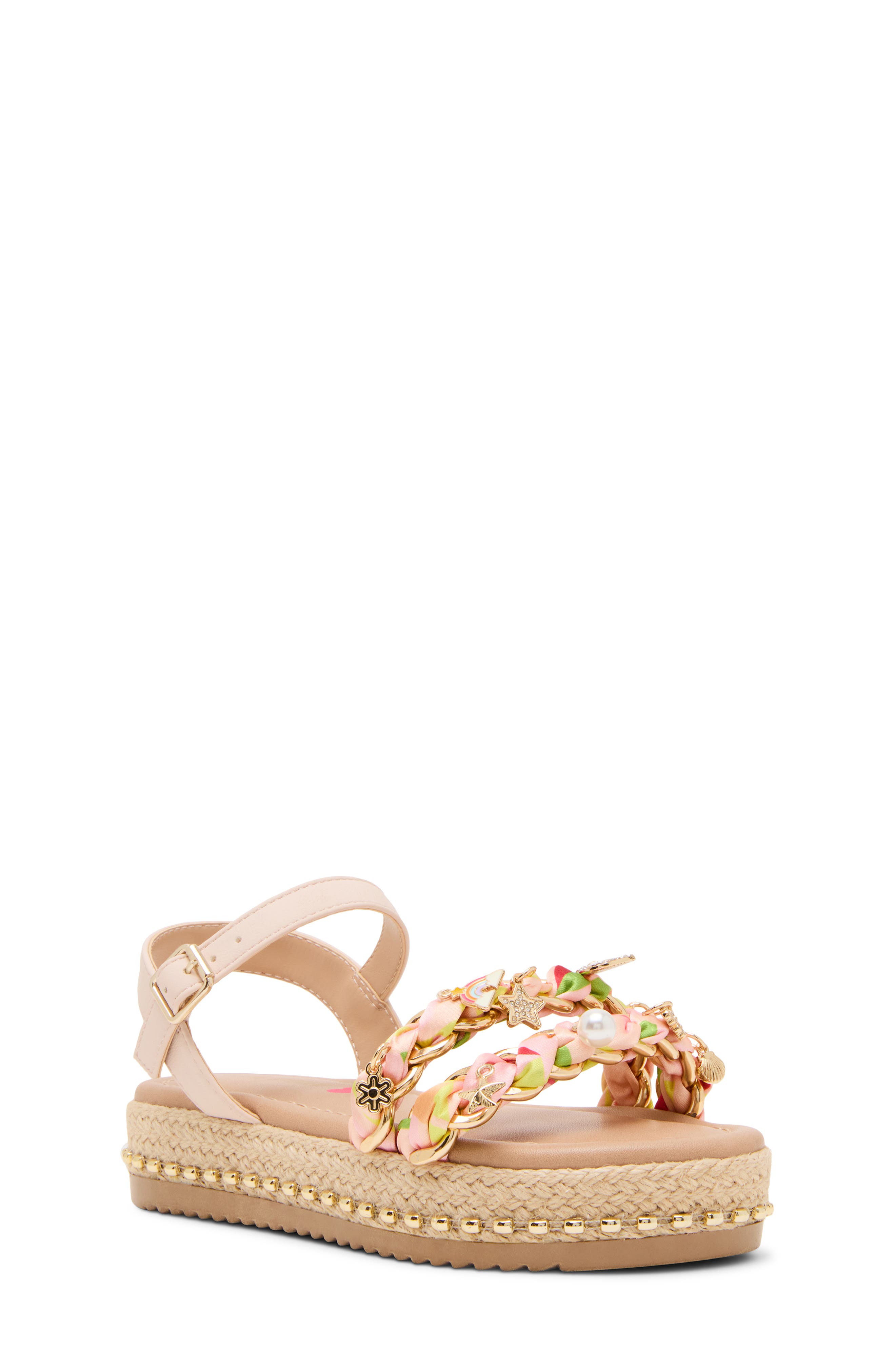 Steve Madden Kids' Jgizmo Platform Sandal, Main, color, Blush Multi