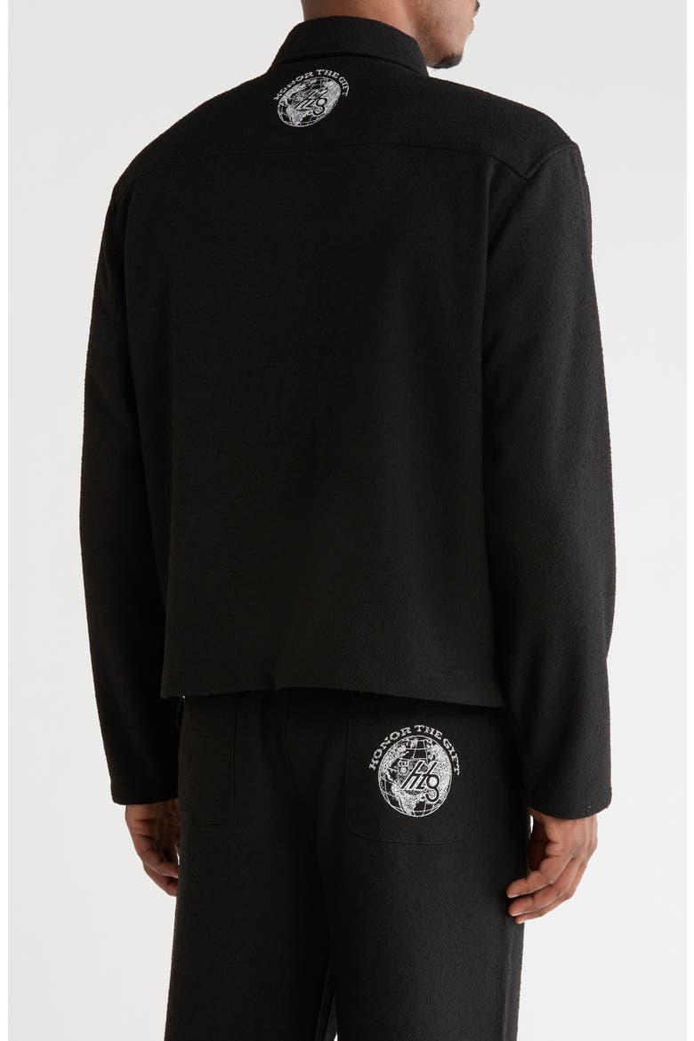 Nep Yarn Overshirt, Alternate, color, BLACK
