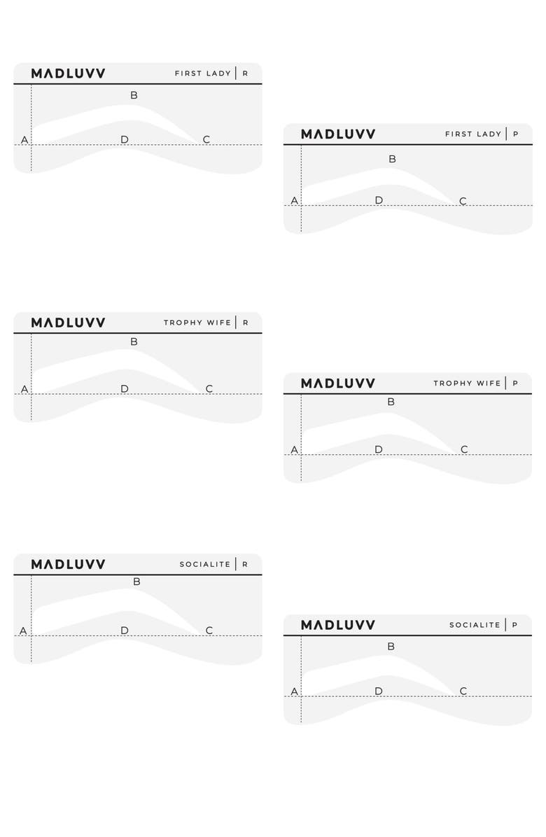 MADLUVV Original Brow Stencil Set, Main, color,