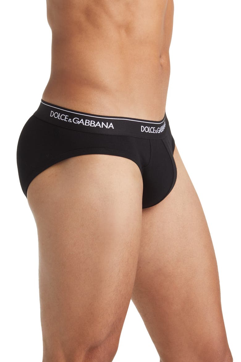 2-Pack Logo Waist Briefs, Alternate, color, BLACK