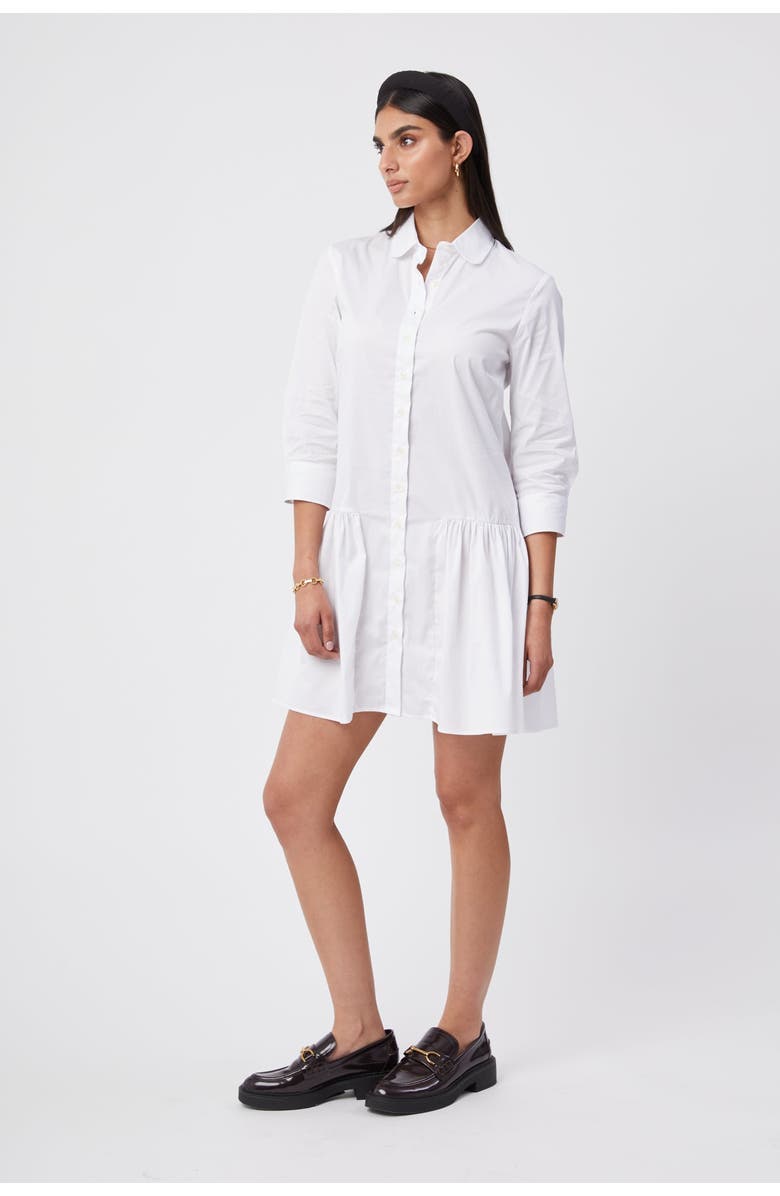 The Shirt by Rochelle Behrens The Drop Waist Shirt Dress, Alternate, color, White