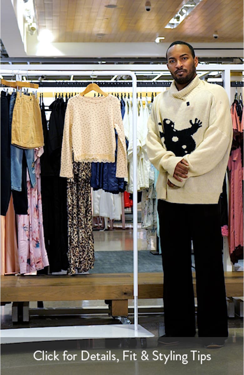 Kids' Floral Lace Hem Cotton T-Shirt, sales video thumbnail