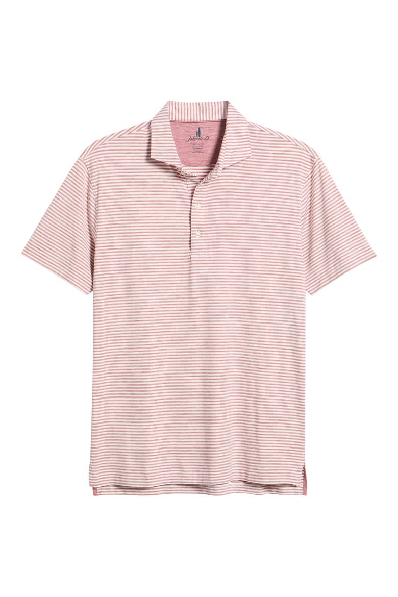 Seymour Stripe Featherweight Performance Polo, Alternate, color, RACING RED