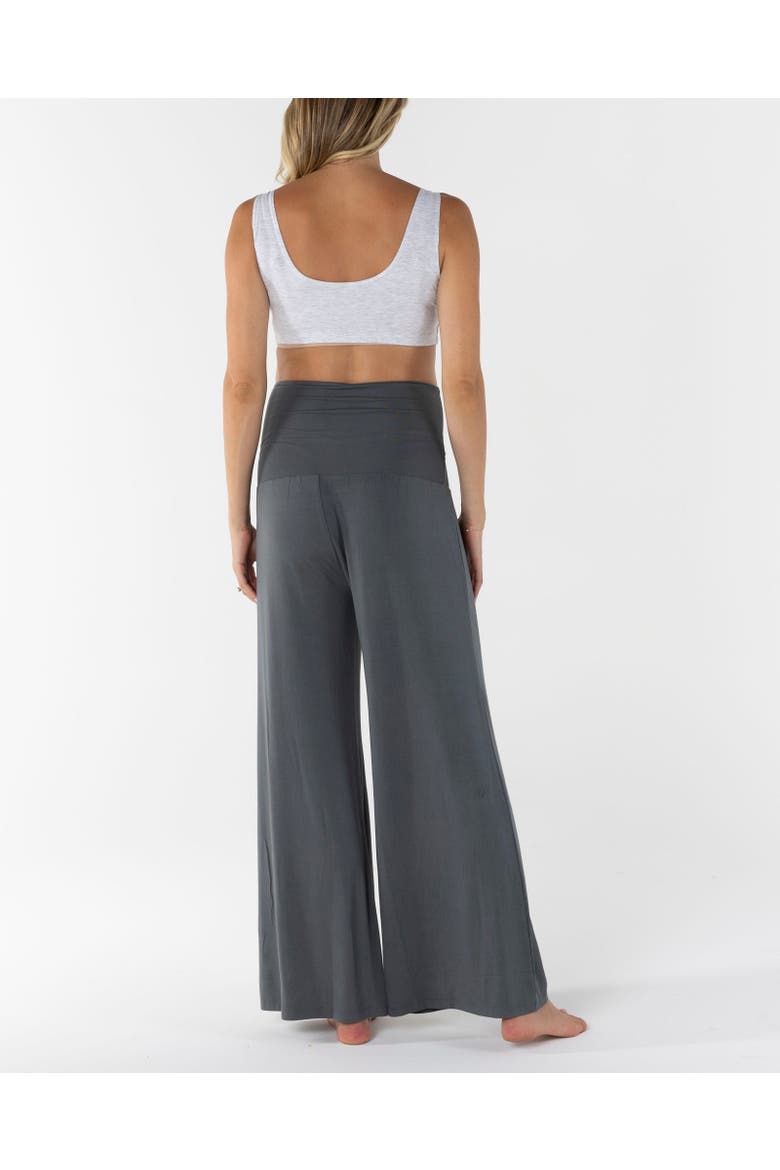 Debra Wide Leg Maternity  Lounge Pants, Alternate, color, Slate Grey