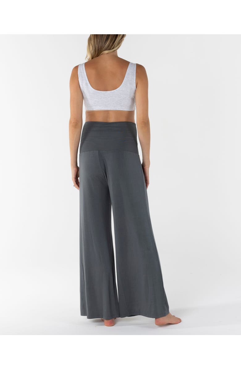 Angel Maternity Debra Wide Leg Maternity  Lounge Pants, Alternate, color, Slate Grey