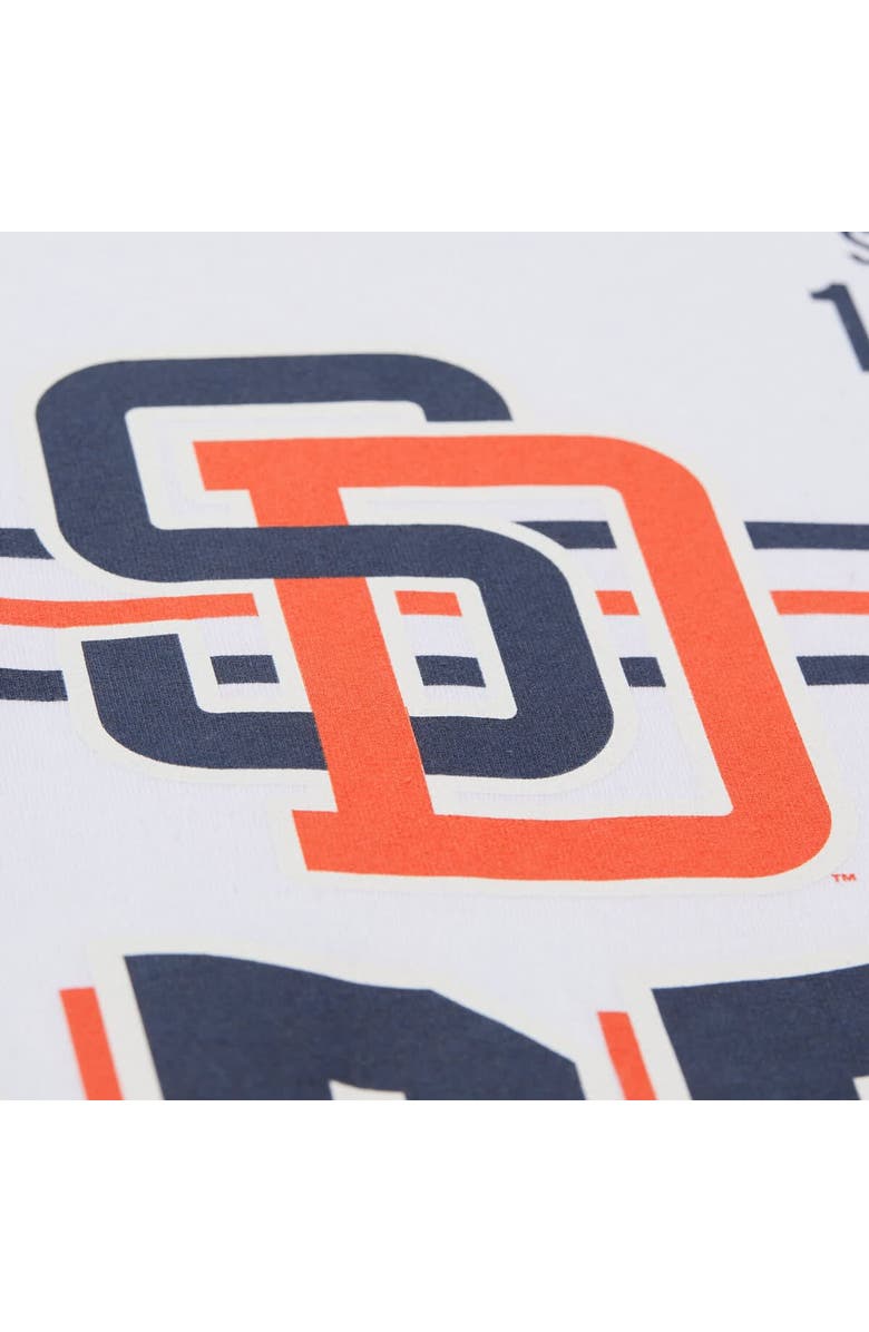 Mitchell & Ness Men's Mitchell & Ness White San Diego Padres Cooperstown Collection Team Origins Premium T-Shirt, Alternate, color, White