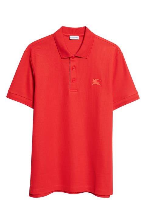 Eddie Equestrian Knight Design Cotton Piqué Polo