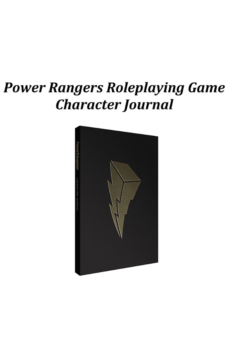 Renegade Game Studios Power Rangers Roleplaying Game Expanded Character Sheet Journal, Alternate, color, Black