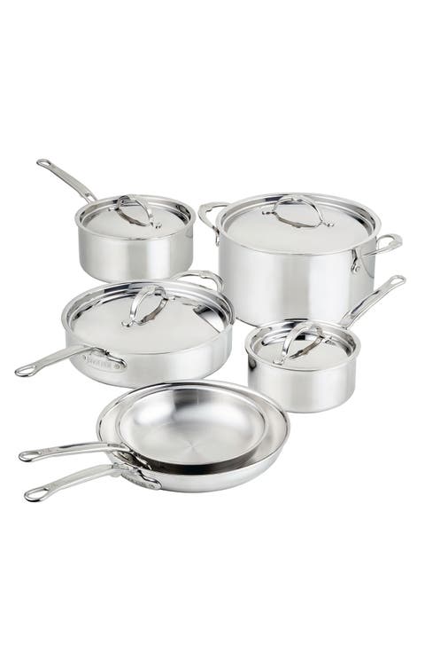 ProBond® Luxe 10-Piece Professional Clad Stainless Steel Ultimate Set